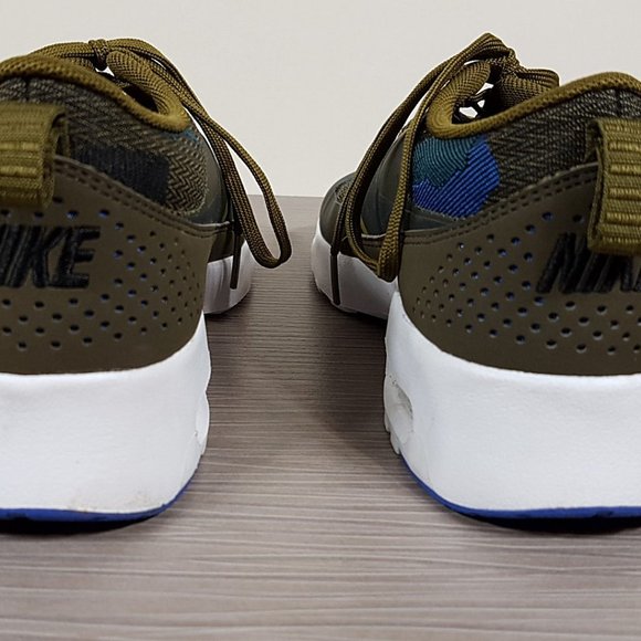 Nike Air Max Thea Sneaker Jaquard Olive/Dark Loden/Blue/Black, Womens Size 7 /38 - Picture 5 of 8